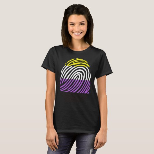 Non Binary Fingerprint Tシャツ (正面フル)