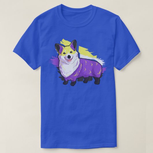 Non-binary Gifts, Non-binary Corgi, Lgbt Agender S Tシャツ (デザイン正面)