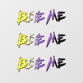 Non-Binary Pride Bite Me ウィンドウサイン (シート)
