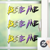 Non-Binary Pride Bite Me ウィンドウサイン (ホーム)