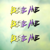 Non-Binary Pride Bite Me ウィンドウサイン (シート3)