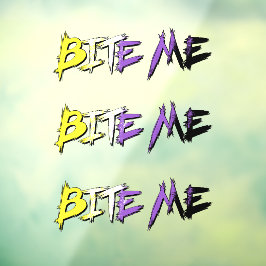 Non-Binary Pride Bite Me ウィンドウサイン