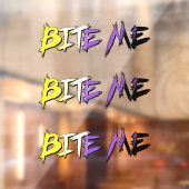 Non-Binary Pride Bite Me ウィンドウサイン (シート2)