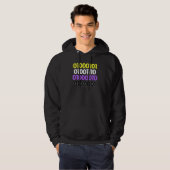 Non Binary Pride ENBY Number For LGBT パーカ (正面フル)