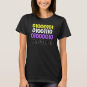Non Binary Pride ENBY Number For LGBT Tシャツ (正面)