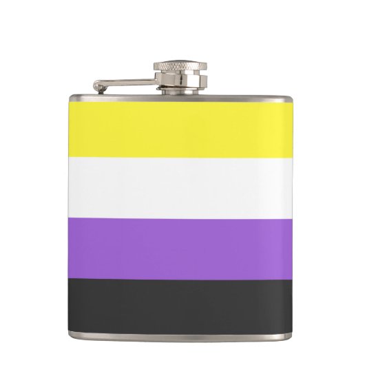 Non-Binary Pride flag フラスク (正面)