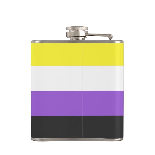 Non-Binary Pride flag フラスク (裏面)