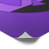 Non-Binary Pride peace sing Poster ポスター (角)