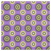 Non-Binary Pride seamless purple floral pattern ファブリック (見本)