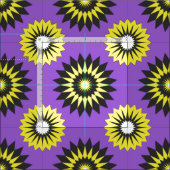 Non-Binary Pride seamless purple floral pattern ファブリック (タイル)