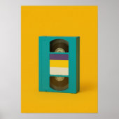 Non-Binary Pride VHS Tape - Retro Pop Art ポスター (正面)