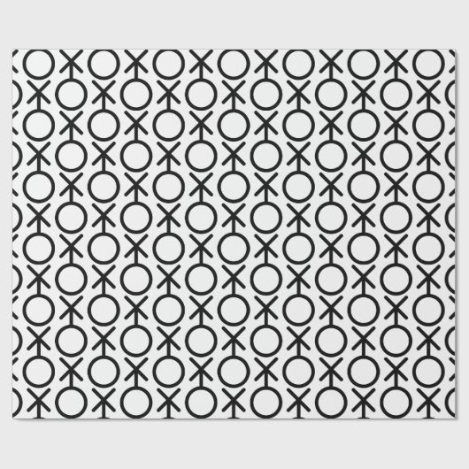 non binary symbol gender gay sexuality identity ラッピングペーパー (フラット)