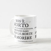 "Non e morto..." - Il verso del Necronomicon コーヒーマグカップ (正面左)