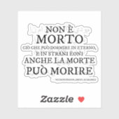 "Non e morto..." - Il verso del Necronomicon シール (シート)