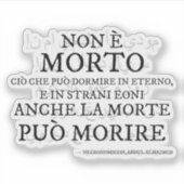 "Non e morto..." - Il verso del Necronomicon シール (正面)