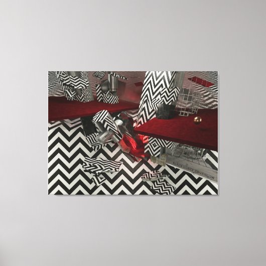 Non-Euclidean Shift №1 キャンバスプリント (正面)