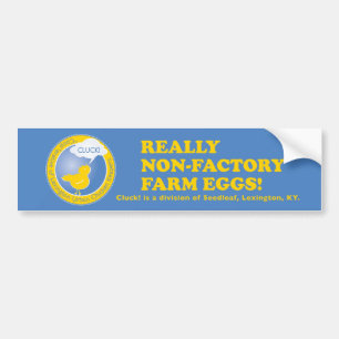 NON-FACTORYの農場の卵のバンパーステッカー バンパーステッカー