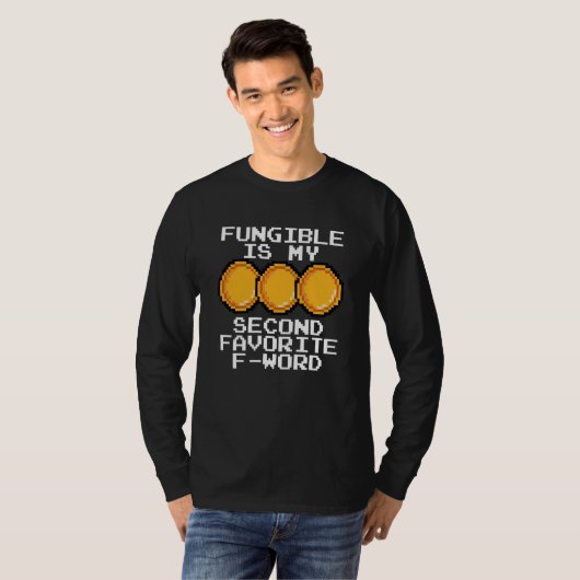 Non Fungible Token Cryptocurrency Blockchain Trade Tシャツ (正面フル)