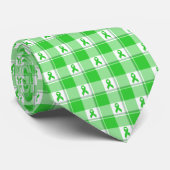 Non-Hodgkin's Lymphoma Awareness Plaid Green ネクタイ (ロール)
