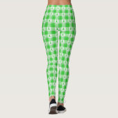 Non-Hodgkin's Lymphoma Awareness Plaid Green レギンス (裏面)