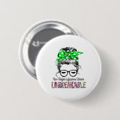 Non-Hodgkin's Lymphoma Awareness Ribbon Support  缶バッジ (正面&裏面)