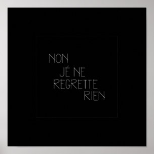 Non, Je Ne Restte Rien – いいえ、私は何も後悔していない ポスター