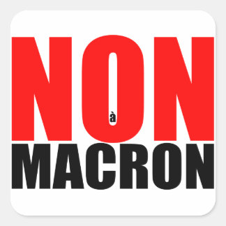 NON MACRONステッカー・カー スクエアシール