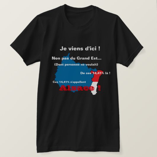 Non pas le Grand Est ! Tシャツ (デザイン正面)