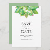 Non Photo 結婚's SaveThe Date招待状植物学 セーブザデート (正面/裏面)