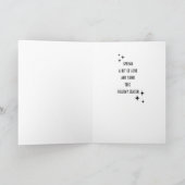 Non-Photo Boho Style Christmas Card Folded シーズンカード (内部)