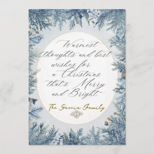 Non photo christmas card シーズンカード (正面)