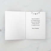 Non Photo Christmas Card Children Vintage Style シーズンカード (内部)