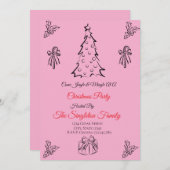 Non photo whimsical christmas 招待状 (正面/裏面)