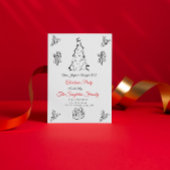 Non photo whimsical christmas 招待状