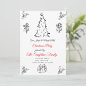 Non photo whimsical christmas 招待状 (スタンド正面)