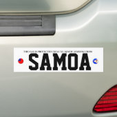 NON-SAMOAN車警報 バンパーステッカー (車上)