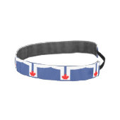 Non-Slip Headband with Flag of Toronto, Canada アスレチックヘッドバンド (右)