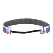 Non-Slip Headband with Flag of Toronto, Canada アスレチックヘッドバンド (裏面)