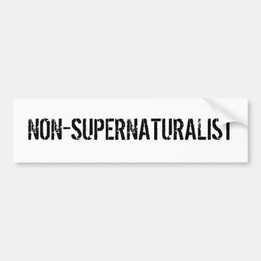 NON-SUPERNATURALIST バンパーステッカー (正面)