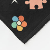 Non Verbal Autistic Nonspeaking Speech  フリースブランケット (角)