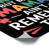 Non Verbal But Mama Knows Autism Humor  ポスター (角)