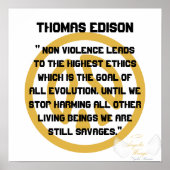 Non Violence! Thomas Edison-Customize ポスター (正面)