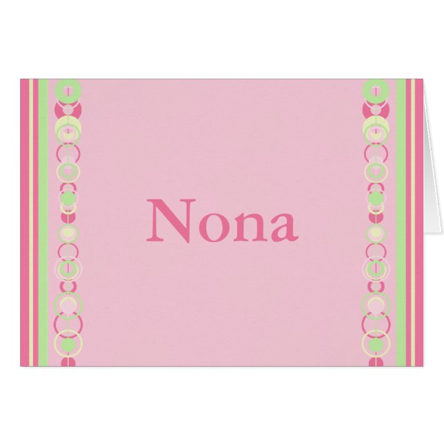 Nona Circlesモダン名前をカスタムするカード (正面横)