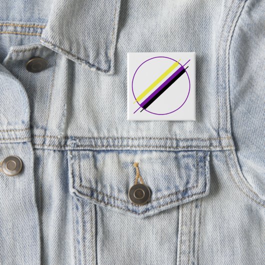 NonbinaryのプライドPin 缶バッジ (インサイチュ)