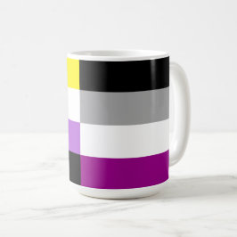 Nonbinary Asexual Dual Pride Flag コーヒーマグカップ