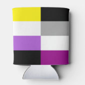 Nonbinary Asexual Dual Pride Flag 缶クーラー (裏面)