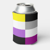 Nonbinary Asexual Dual Pride Flag 缶クーラー (缶裏面)