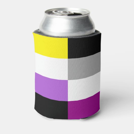 Nonbinary Asexual Dual Pride Flag 缶クーラー (缶裏面)