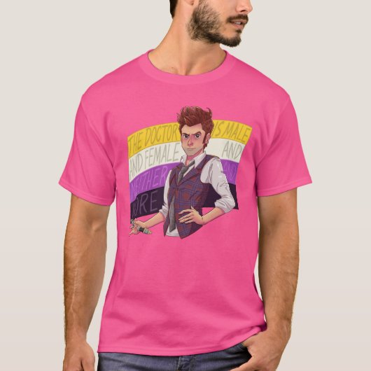 Nonbinary Doctor Who Fourteenth Doctor funny Tシャツ (正面)