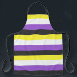 NonBinary Flag エプロン<br><div class="desc">Bei uns findest du eine einzigartige Kollektion mit moderne,  coole und lustige NonBinary Pride Motive. Stöbere durch unsere Vielfalt und finde jetzt Dein passendes Lieblingsteil!</div>